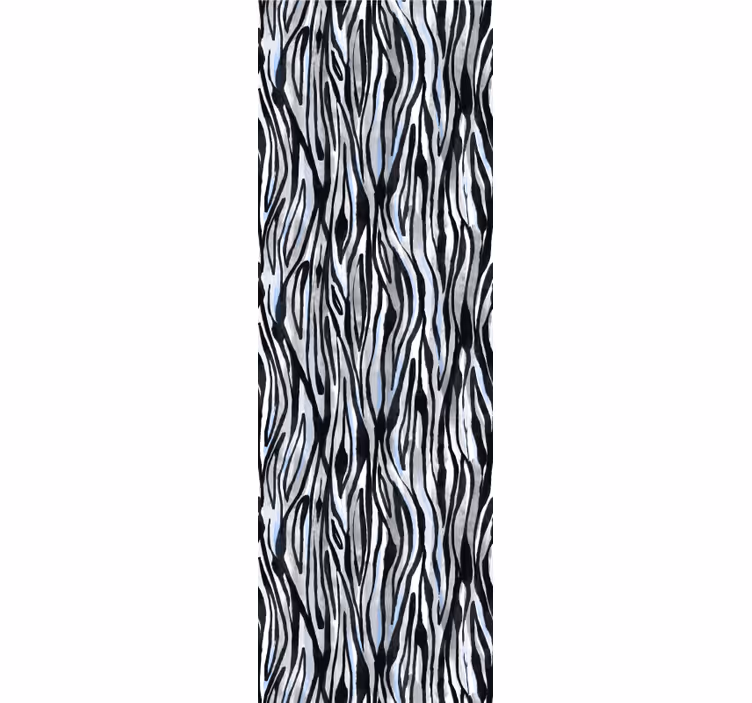 Zebra malovaný vzor tapeta do obývacího pokoje - TenStickers