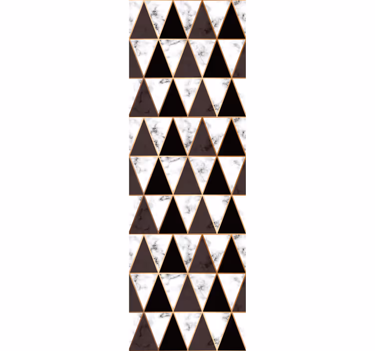 Geometrické mramorové trojúhelníky Geometrická tapeta - TenStickers