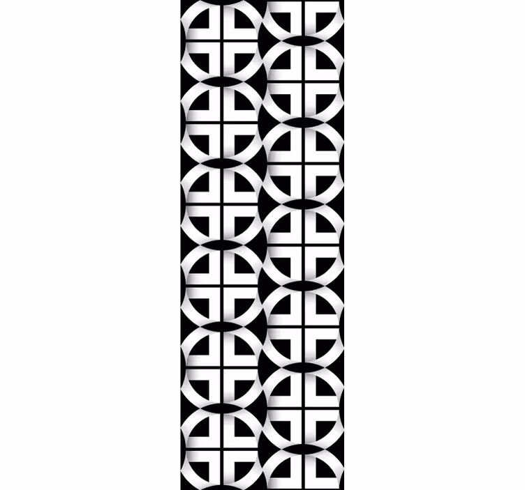 3d černé a bílé tapeta - TenStickers