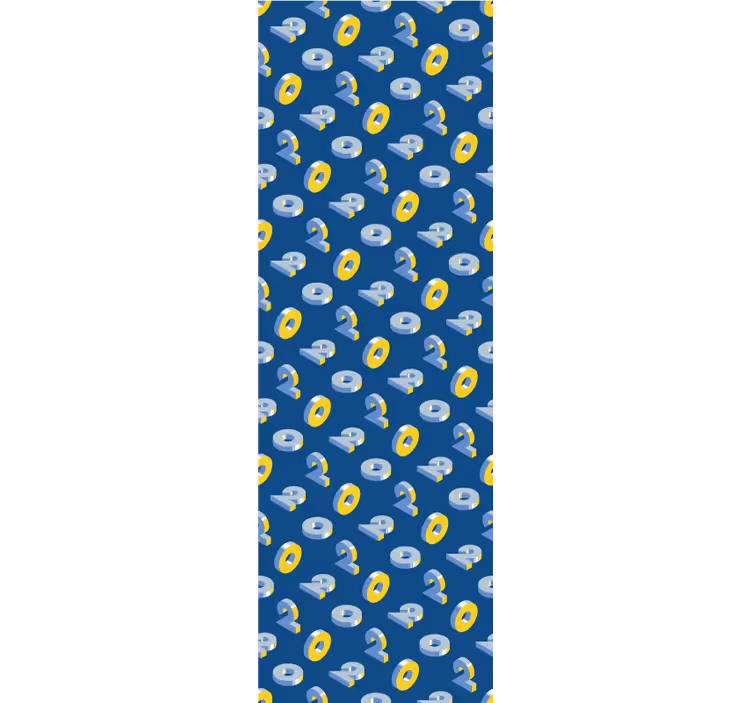 Geometrický vzor očí Tapeta do dětského pokoje - TenStickers