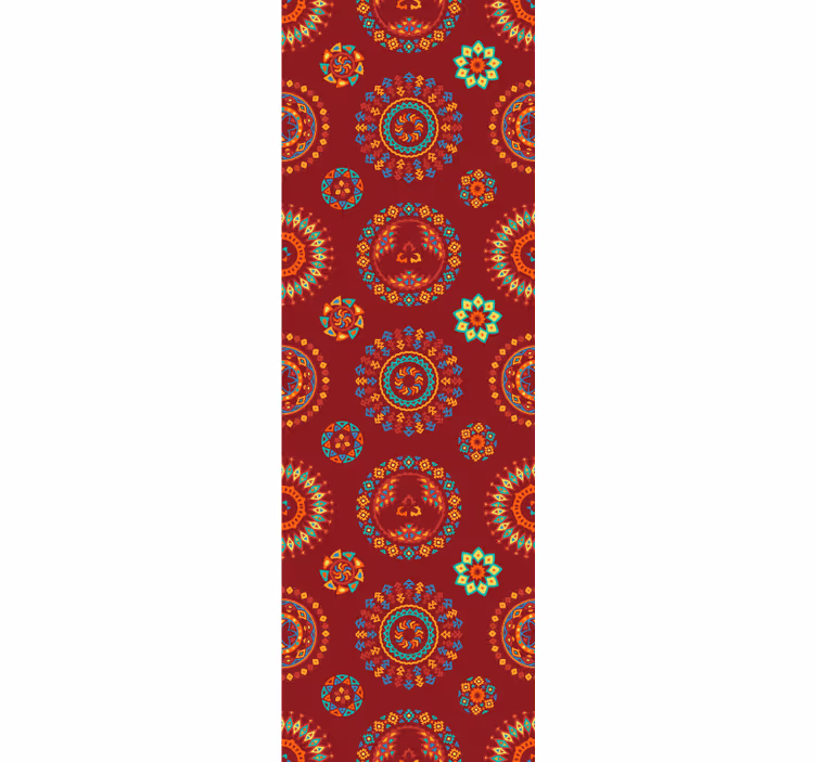Zdobený vzor mandaly Květinový ornament tapeta - TenStickers