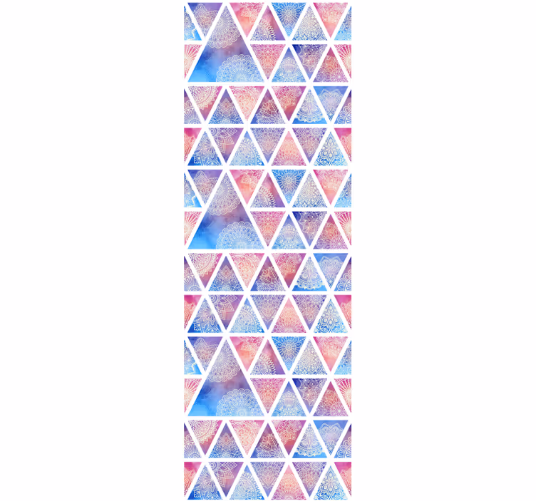 Geometrické trojúhelníkové pole Geometrická tapeta - TenStickers