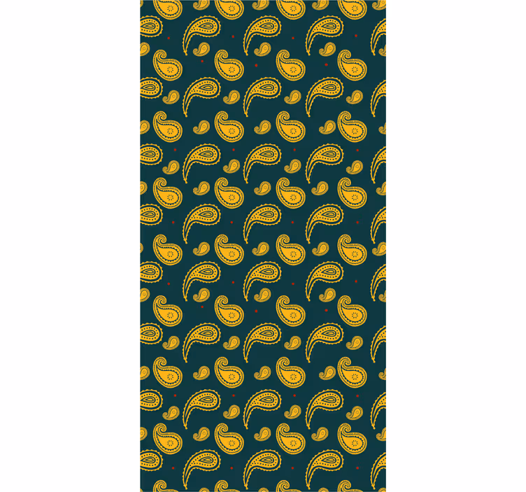 Design s paisley motivem Ozdobná tapeta - TenStickers