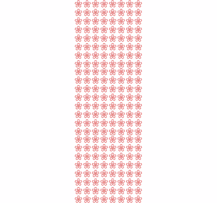 Květinová symetrie Květinový ornament tapeta - TenStickers