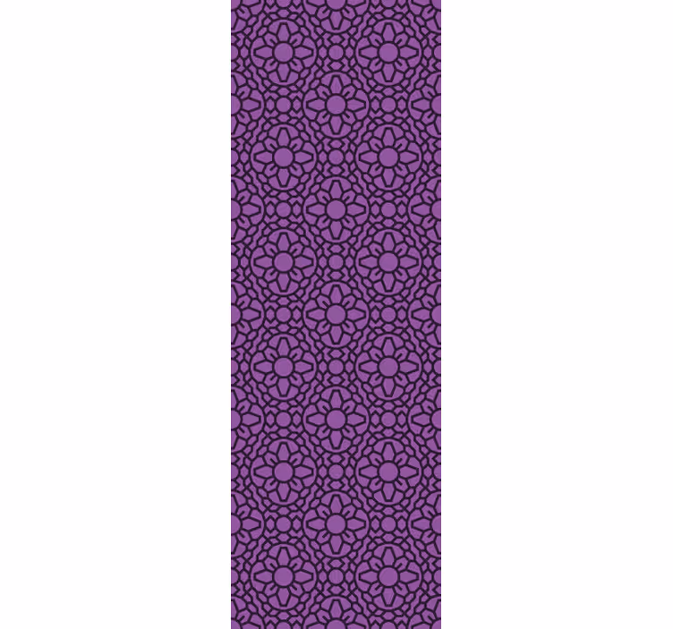 Květinový geometrický vzor Květinový ornament tapeta - TenStickers