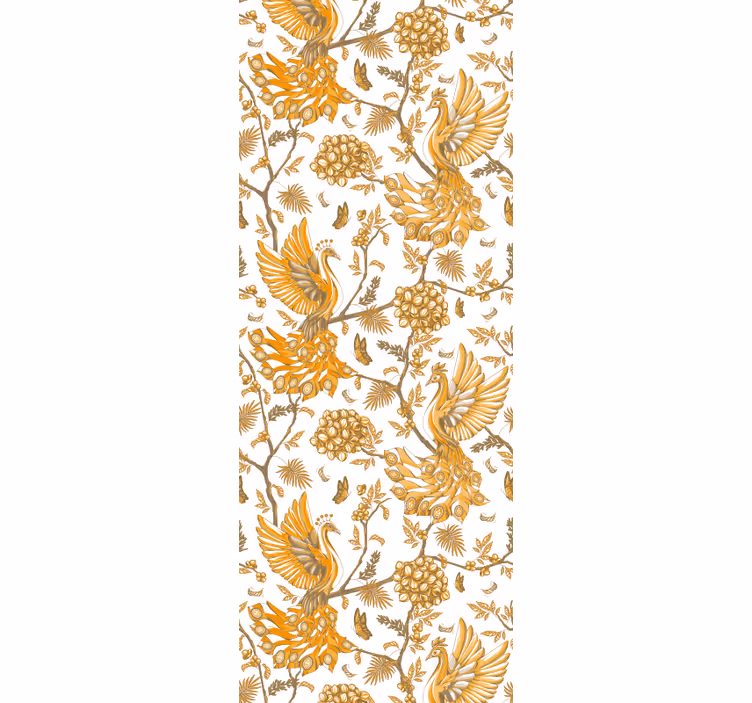 Květinový botanický motiv Květinový ornament tapeta - TenStickers