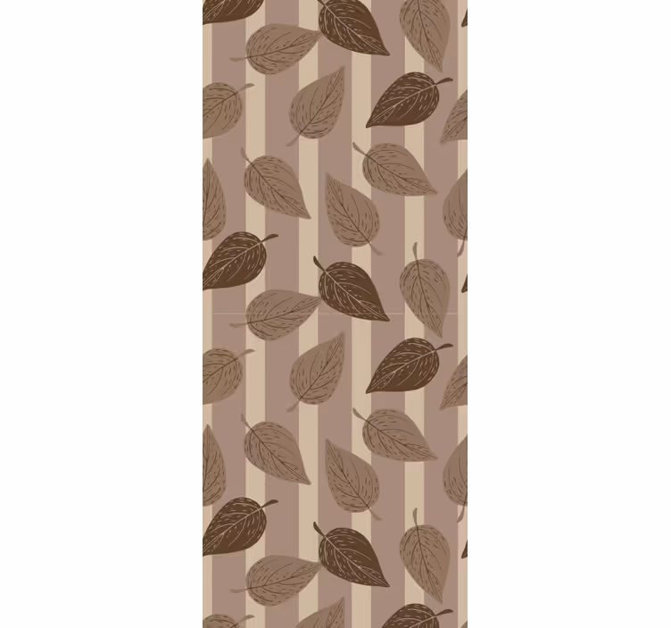 Feuilles hnědé umění tapeta - TenStickers