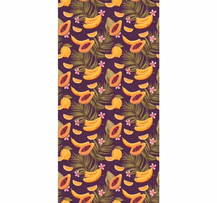 Motiv tropického ovoce Tapeta pro jídelny - TenStickers