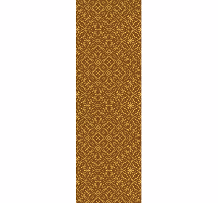 Geometrické květinové Zkontrolovaná tapeta - TenStickers