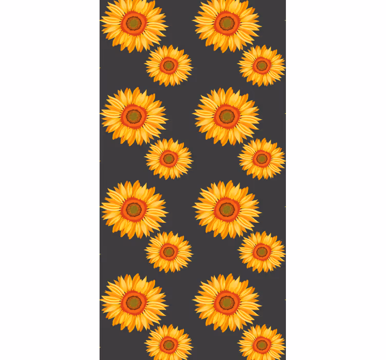 Slunečnicová elegance květinová tapeta - TenStickers