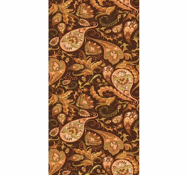 Perský paisley vzor květinové tapeta - TenStickers