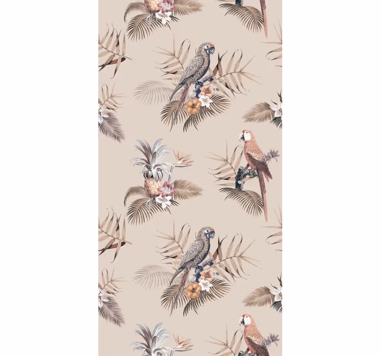 Elegance tropického papouška Papoušek tapeta - TenStickers