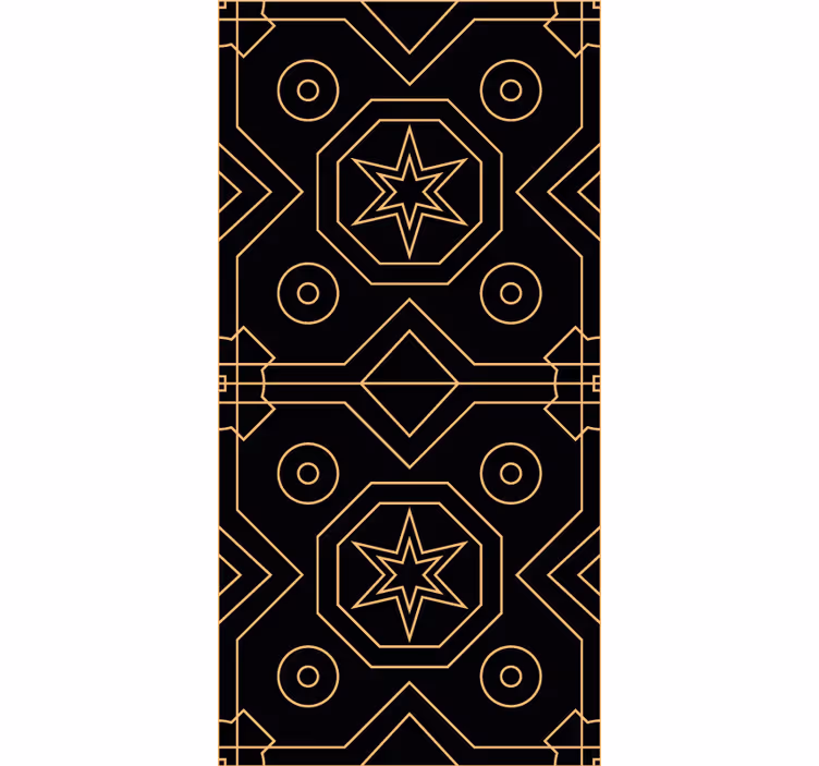 Geometrická hvězdná symetrie Geometrická tapeta - TenStickers