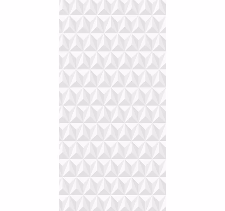 Geometrická zeď Bílá tapeta - TenStickers