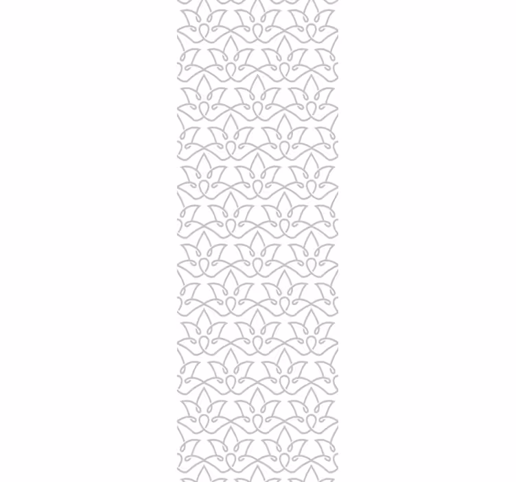 Moderní květinový šedý vzor tapeta - TenStickers