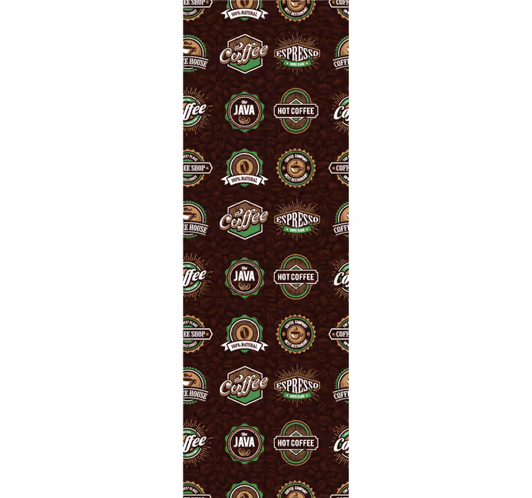 Vzor znaku kávy Kuchyňská tapeta - TenStickers