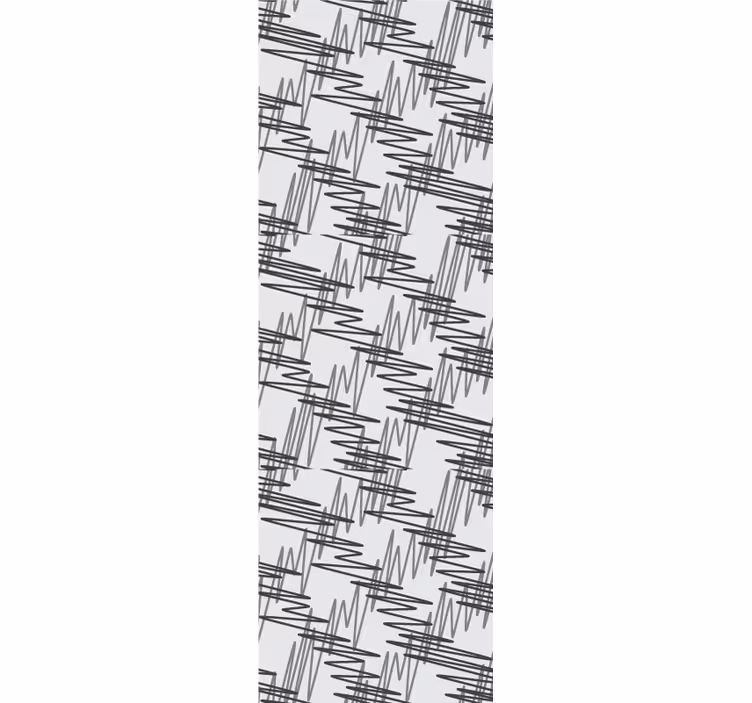 černé a bílé čmáranice umění tapeta - TenStickers