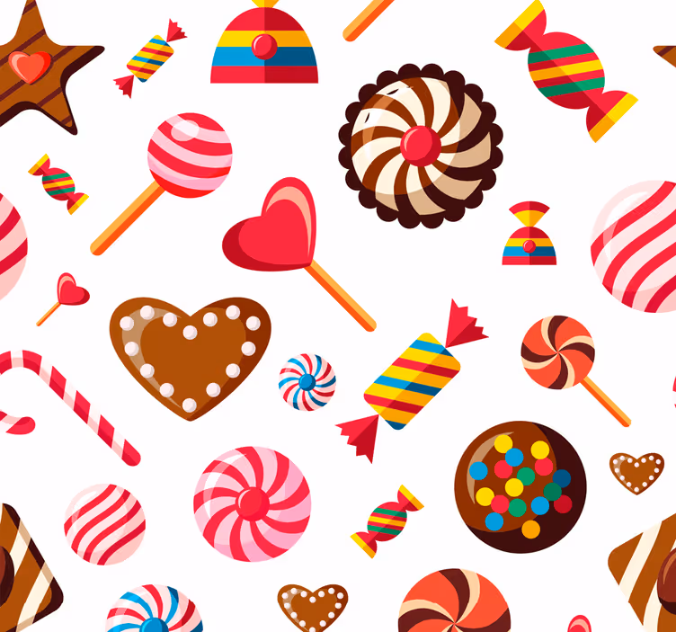 Sladká mozaika kuchyně tapeta - TenStickers
