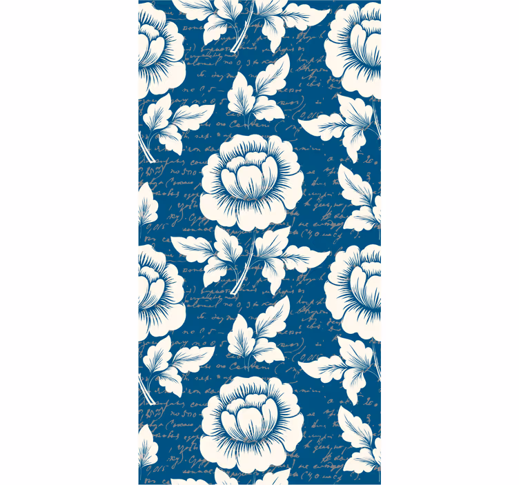 Elegantní květinový scénář Květinový ornament tapeta - TenStickers