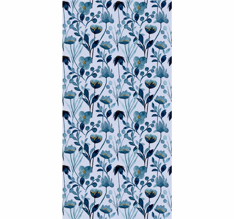 Květinová botanická elegance květinová tapeta - TenStickers