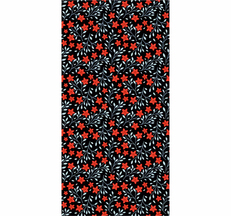 Květinová tapisérie Květinový ornament tapeta - TenStickers