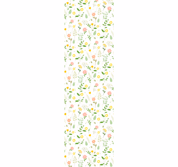 Vícebarevný design květinové tapeta - TenStickers