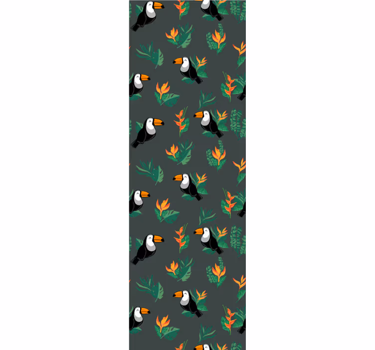 Vzor tukan Ptáci tapeta - TenStickers