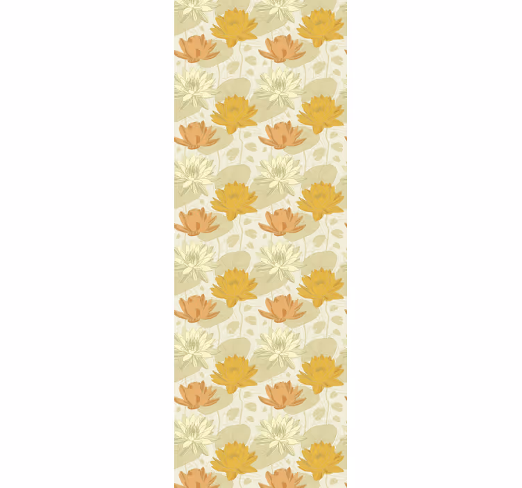 Květinový vzor květinová tapeta - TenStickers