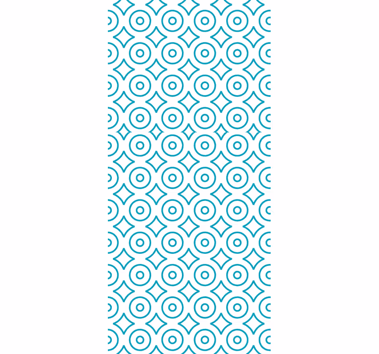 Kruhový geometrický vzor Geometrická tapeta - TenStickers