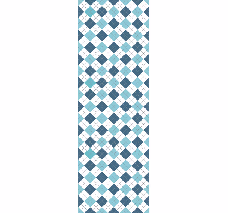 Geometrický vzor argyle čtvercová tapeta - TenStickers