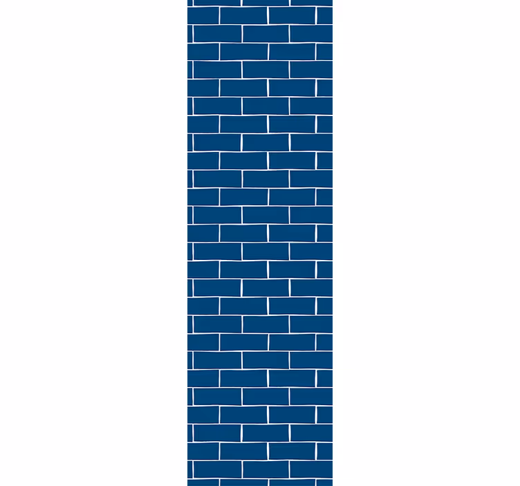 Modré cihlové tapeta - TenStickers