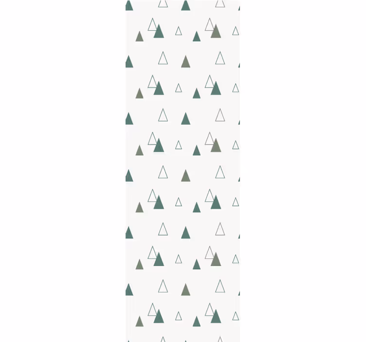 Lesní vzor Triangles tapeta - TenStickers