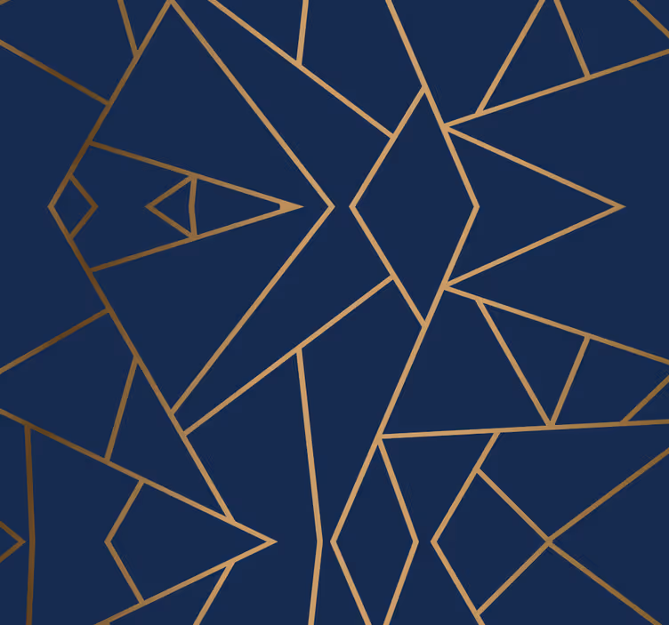 Abstraktní hranaté čáry Geometrická tapeta - TenStickers