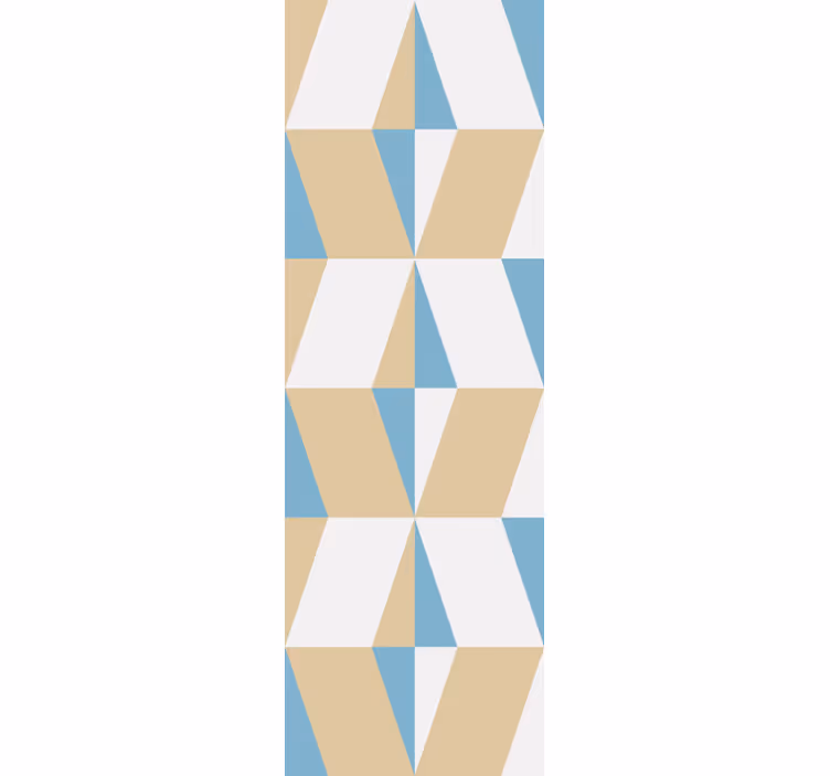 Trojúhelníkový motiv Geometrická tapeta - TenStickers