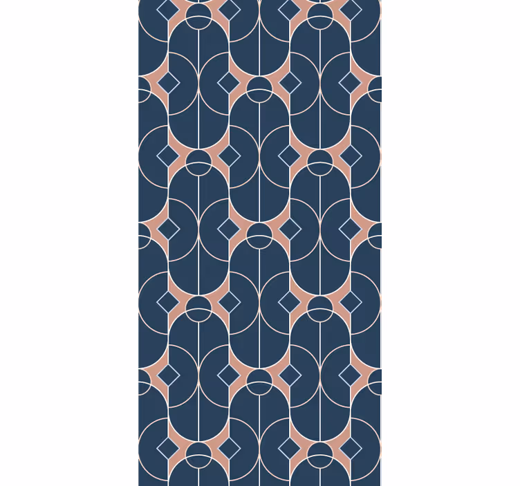 Geometrický vzor řetězu Geometrická tapeta - TenStickers