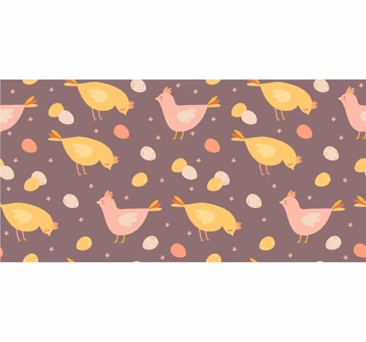 Barevné kuřecí vejce vzor tapeta - TenStickers