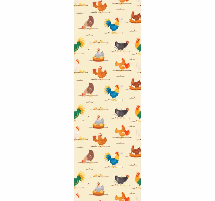 Spousta kuřat Zvířecí tapeta - TenStickers
