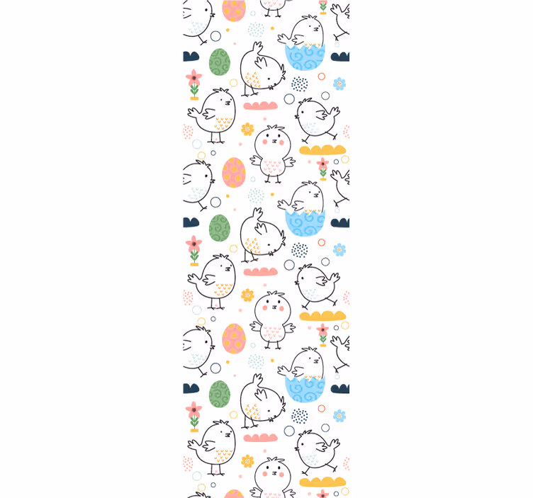 Kuřátko vzor potěšení Tapeta do dětského pokoje - TenStickers