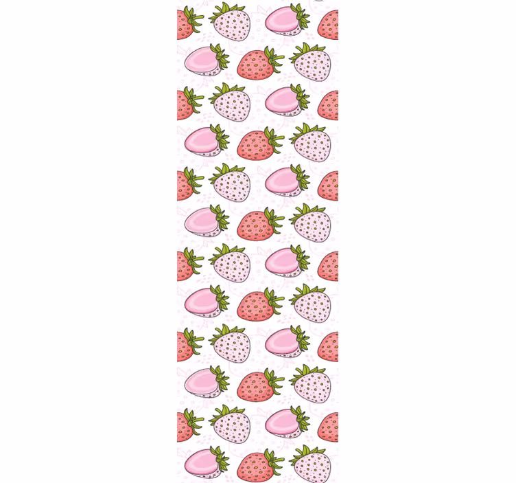 Jahodové vzory Kuchyňská tapeta - TenStickers