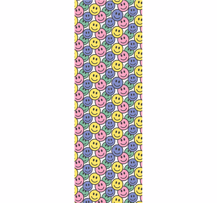 Smajlík vzor Umělecká tapeta - TenStickers