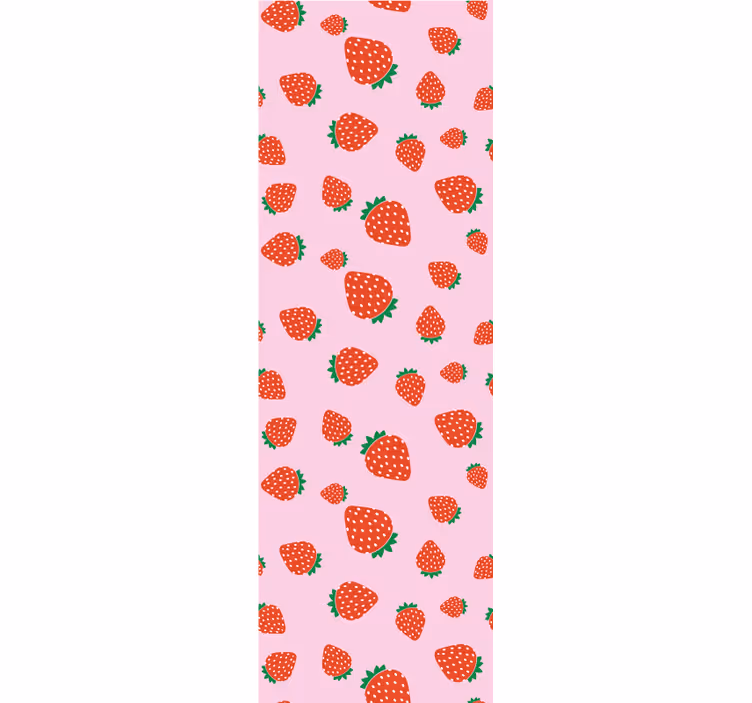 Sladký jahodový vzor Kuchyňská tapeta - TenStickers