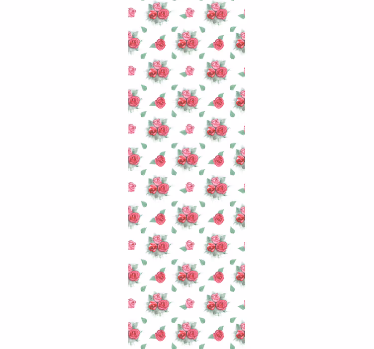 Růže kytice vzor květinová tapeta - TenStickers