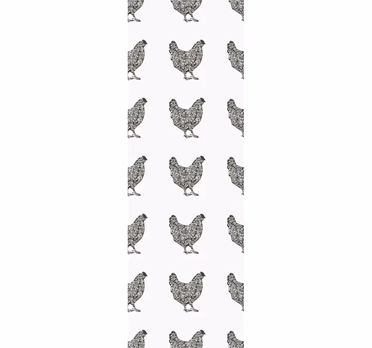 Drůbeží vzor Zvířecí tapeta - TenStickers