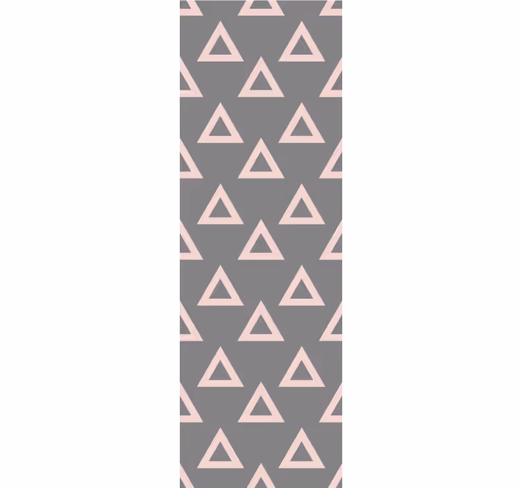 Tapeta růžové a šedé trojúhelníky - TenStickers
