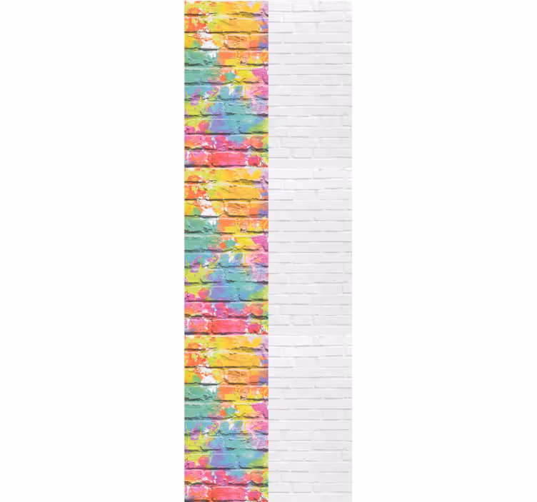 Barevné cihlové vzory Cihlová tapeta - TenStickers