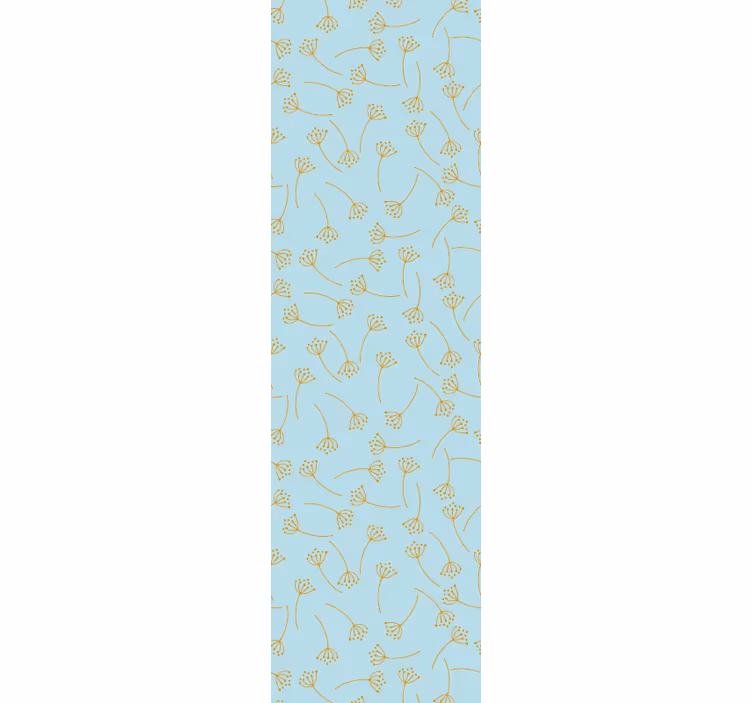 Botanická perokresba květinová tapeta - TenStickers