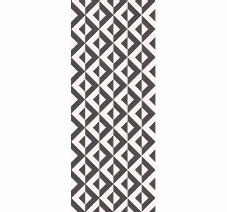 Severská geometrická mono tapeta pro obývací pokoj - TenStickers