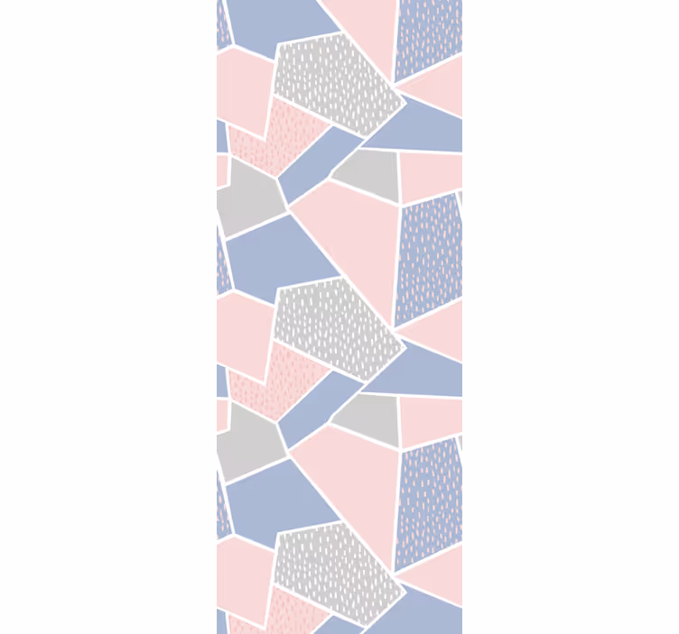 Severské geometrické měkké pastelové tapeta do salonku - TenStickers