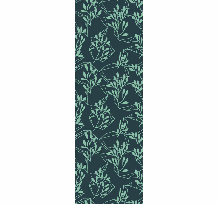 Zelené vintage rostliny vintage tapeta - TenStickers