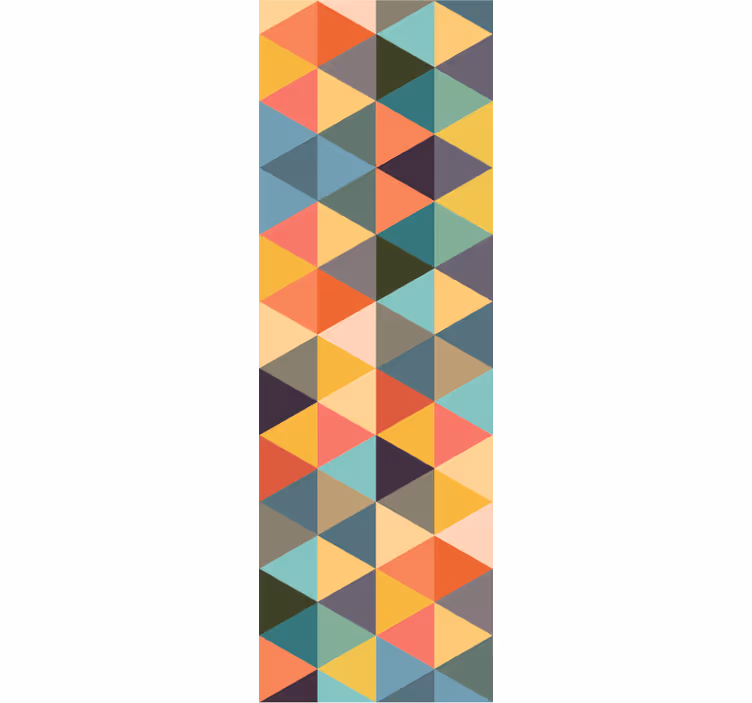 Vícebarevné tapeta s geometrickými vzory - TenStickers